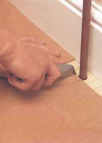 Укладка древесноволокнистых плит